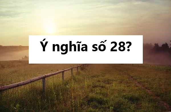 Ý nghĩa số 28? Mơ thấy số 28 có phải là điềm lành?