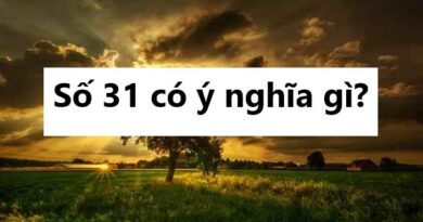 Số 31 có ý nghĩa gì? Ngủ mơ thấy số 31 tốt hay xấu?