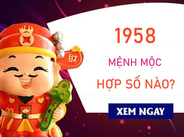 Mệnh Mộc 1958 hợp số nào tìm thấy cơ hội vàng?