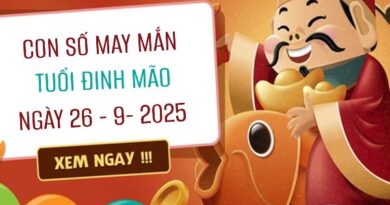 Phân tích con số may mắn tuổi Đinh Mão ngày 26/9/2025