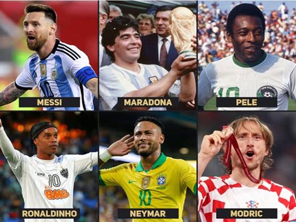các cầu thủ mang áo số 10 vĩ đại nhất thế giới