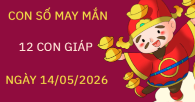 Khám phá con số may mắn 12 con giáp ngày 14/05 thứ 5 tài lộc