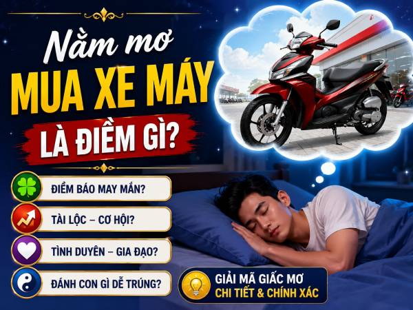 Chuyên gia giải đáp nằm mơ mua xe máy là điềm gì rõ nhất