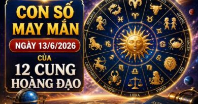 Luận giải con số may mắn ngày 13/6/2026 thứ 7 12 cung hoàng đạo