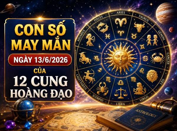 Con số may mắn ngày 13/6/2026 thứ 7 12 cung hoàng đạo Luận giải con số may mắn ngày 13/6/2026 thứ 7 12 cung hoàng đạo