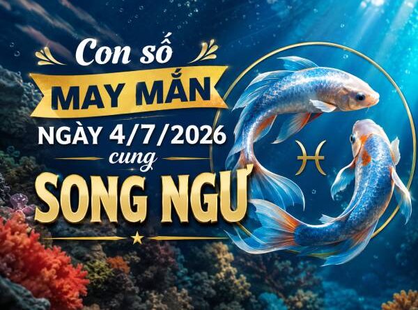 Luận giải con số may mắn ngày 4/7/2026 cung Song Ngư