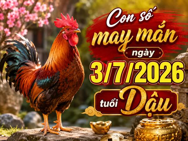 Bật mí con số may mắn ngày 3/7/2026 tuổi Dậu dễ đón lộc