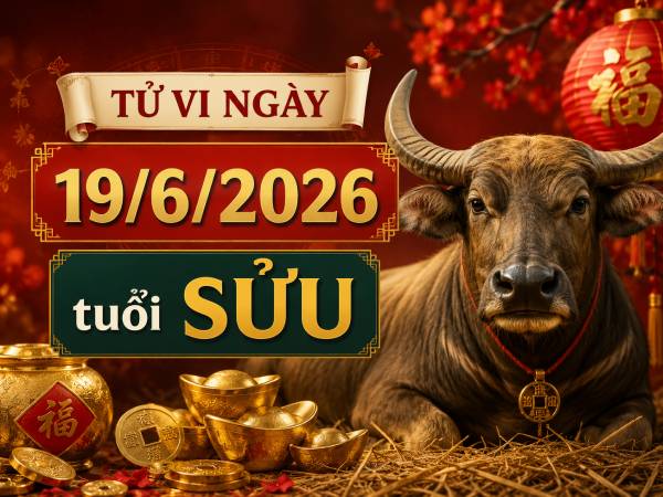 Tổng quan vận trình tử vi ngày 19/6/2026 tuổi Sửu